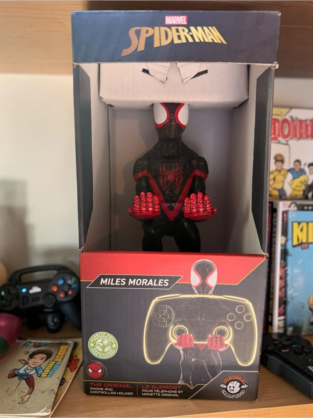 Miles Morales Spider-Man Cable Guy Controller Devise Phone Holder New